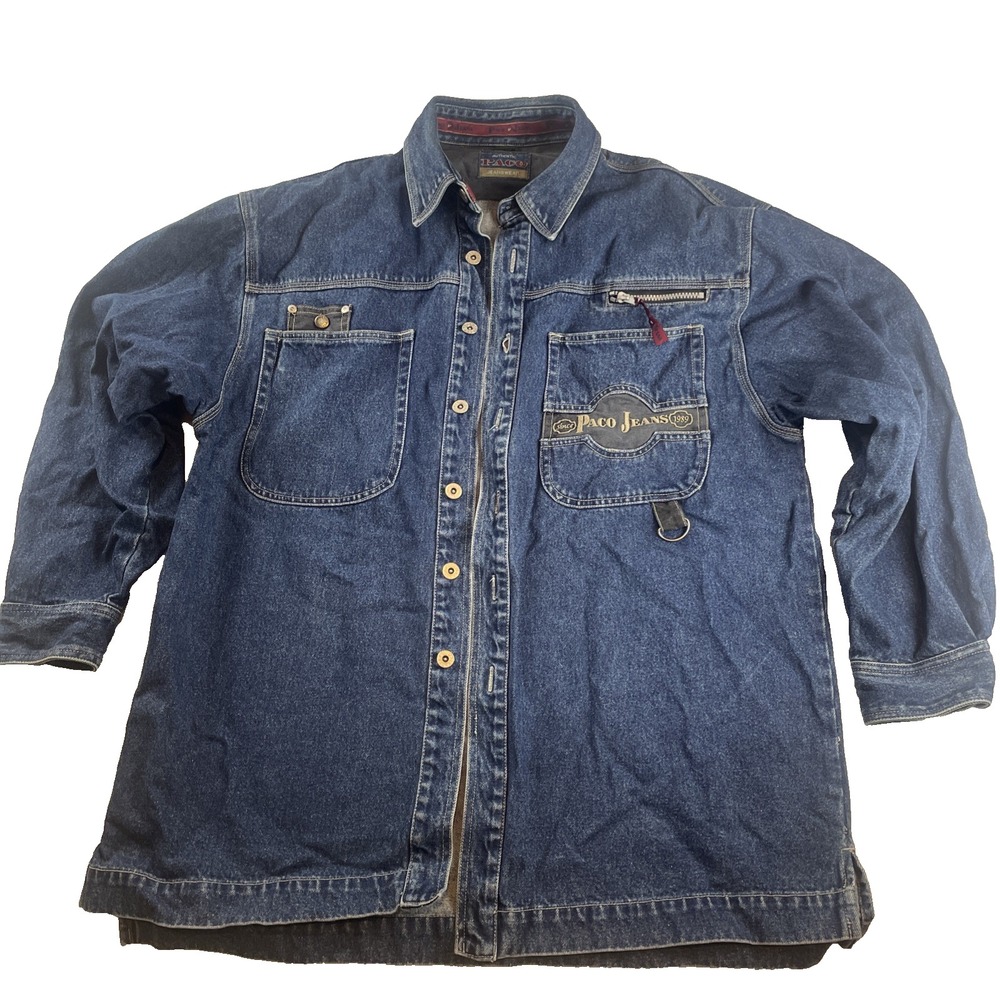 Vintage Paco Jeanswear Vintage Men's XL Blue Jean Jacket